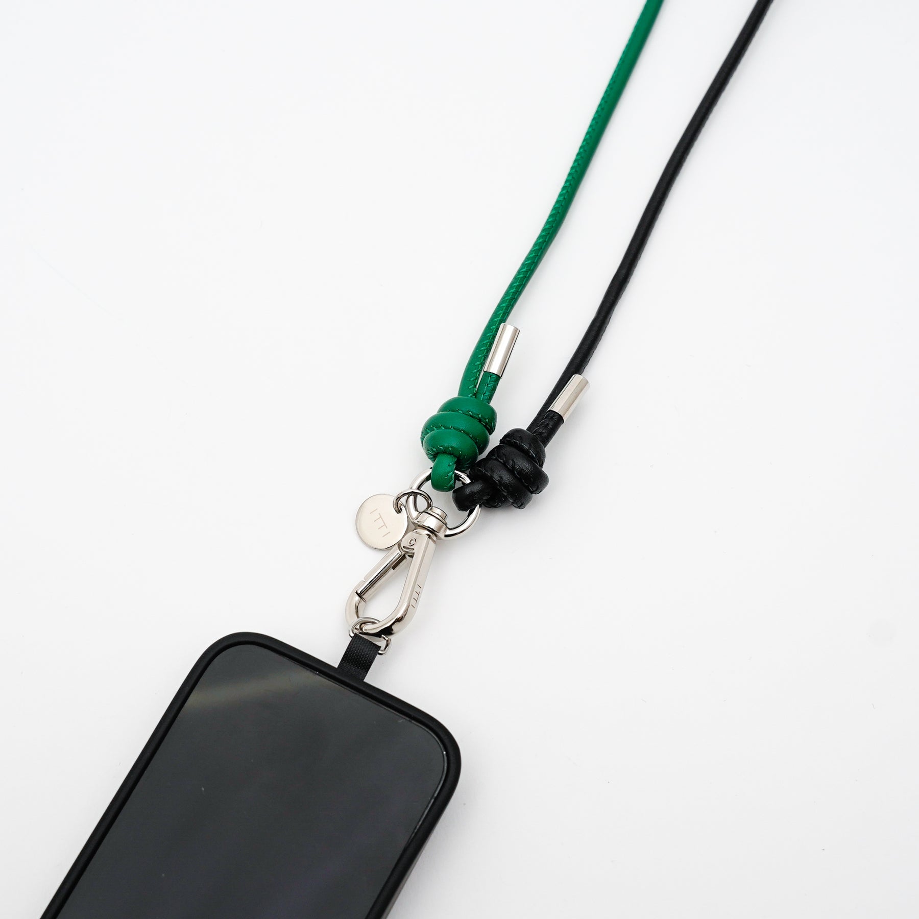 HERRIE BICOLOR PHONE STRING / STCOW｜バイカラーストラップ 本革