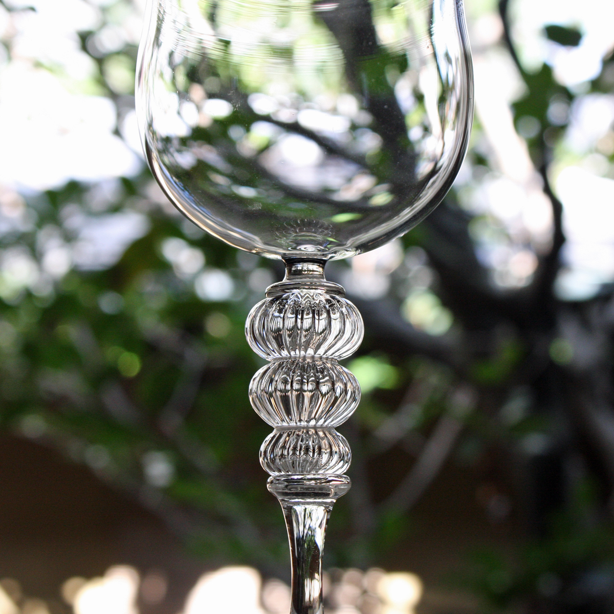 glass atelierえむに Flowのゴブレット(ワイングラス) 耐熱ガラス | J