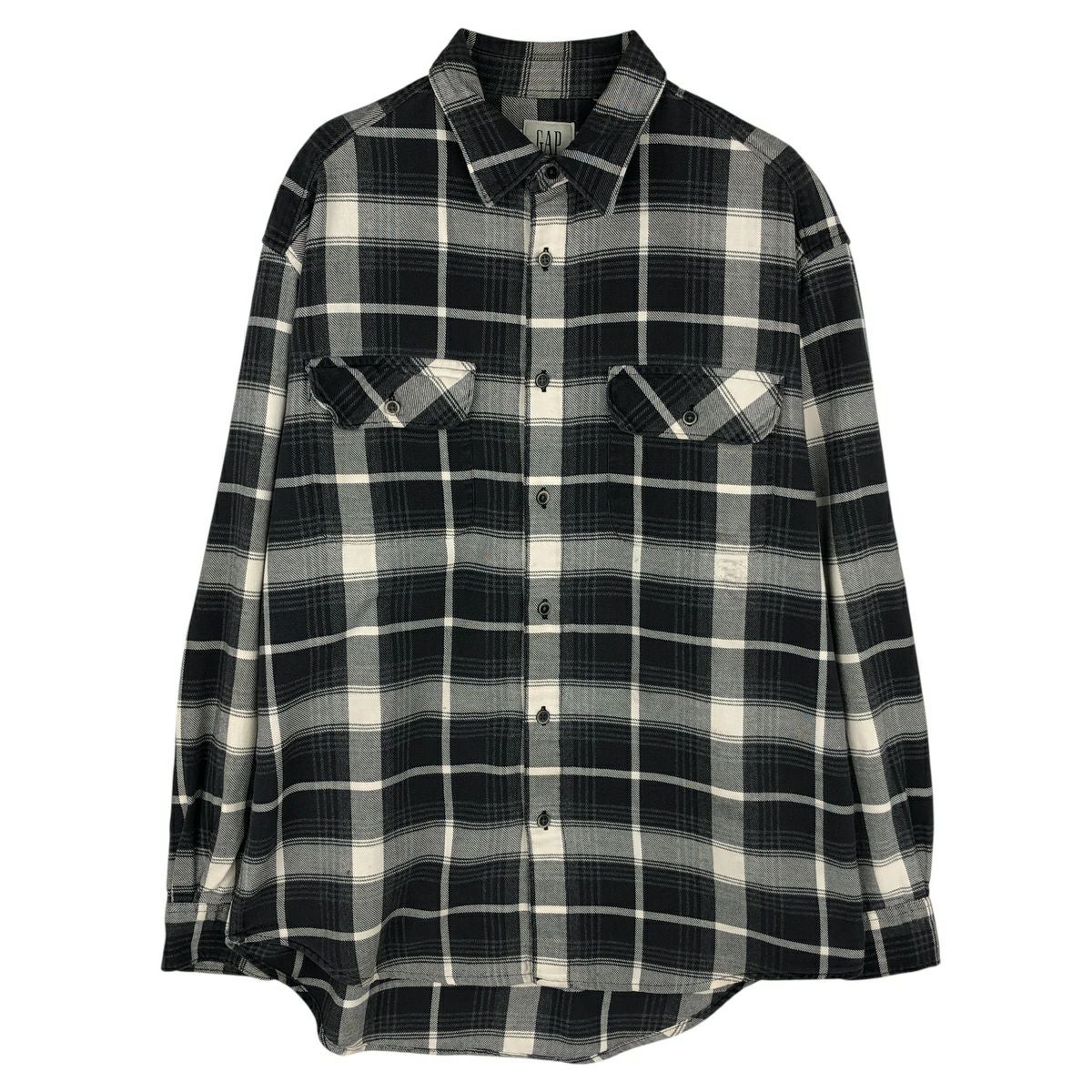 古着 90～00年代 ギャップ GAP FACTORY STORE オンブレチェック 長袖