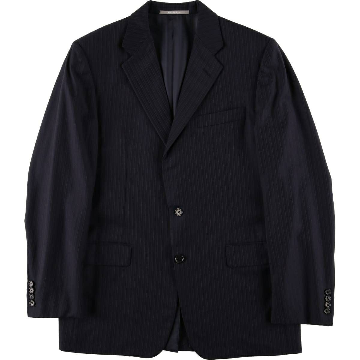 古着 アクアスキュータム Aquascutum チェック柄 ウールテーラード