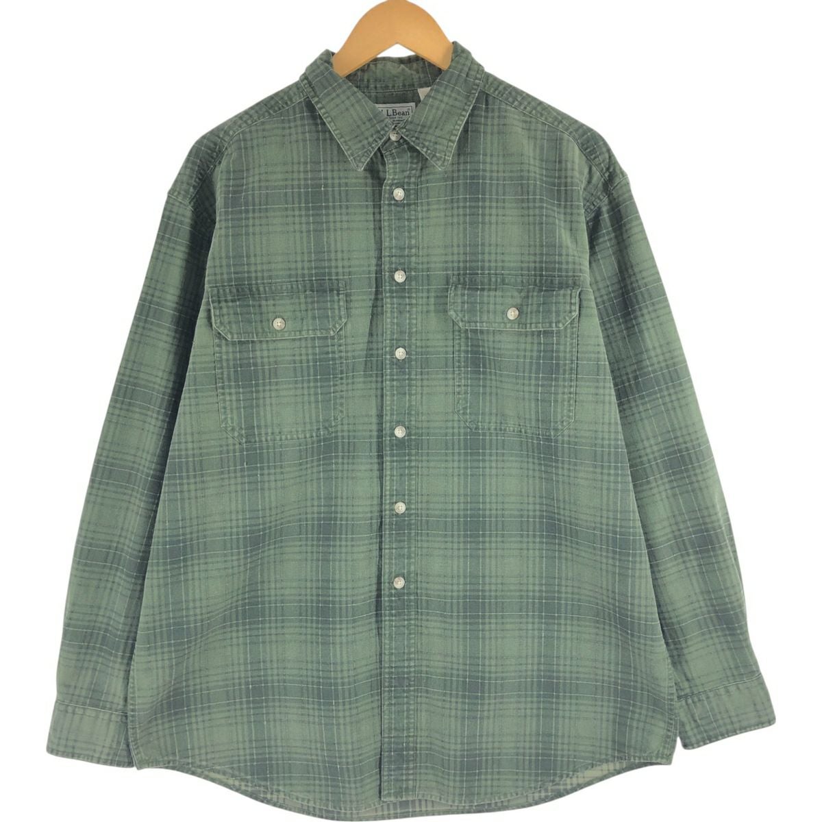 古着 00年代 エルエルビーン L.L.Bean オンブレチェック 長袖 コットン
