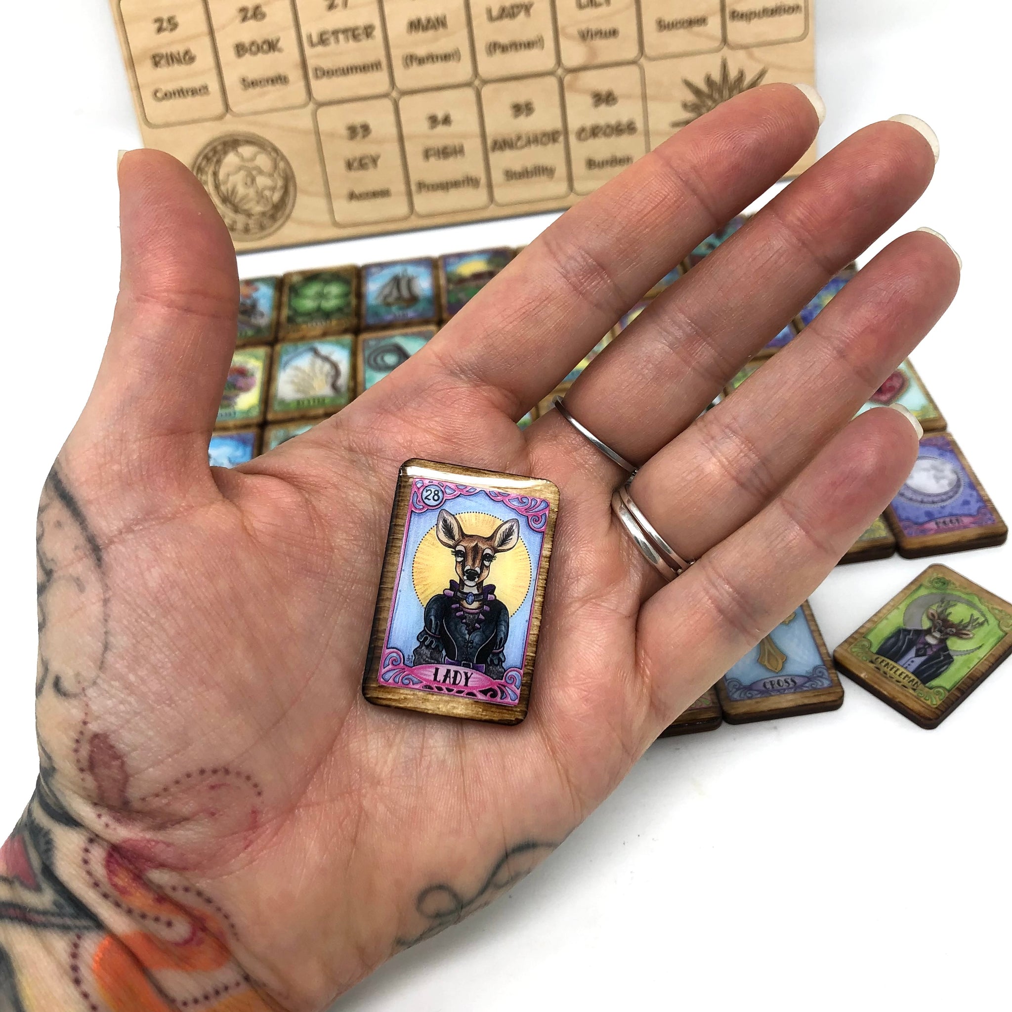 Sawyer's Lenormand Tiles by Jamie Sawyer| JamieSawyer336