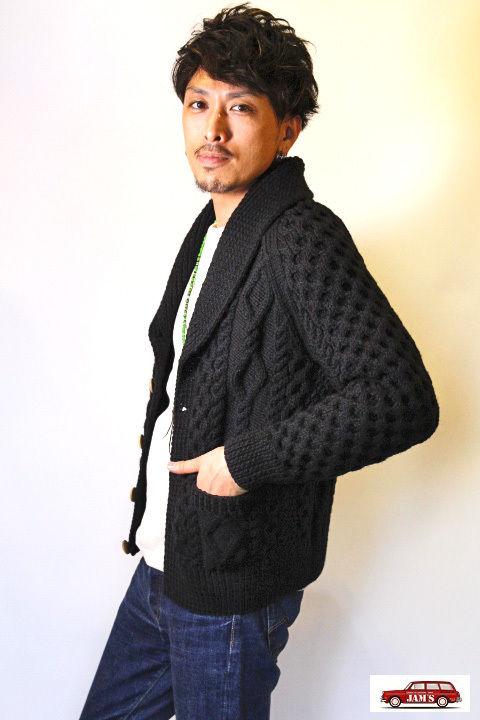INVERALLAN」 6A SHAWL COLLER CARDIGAN インバーアラン ショール