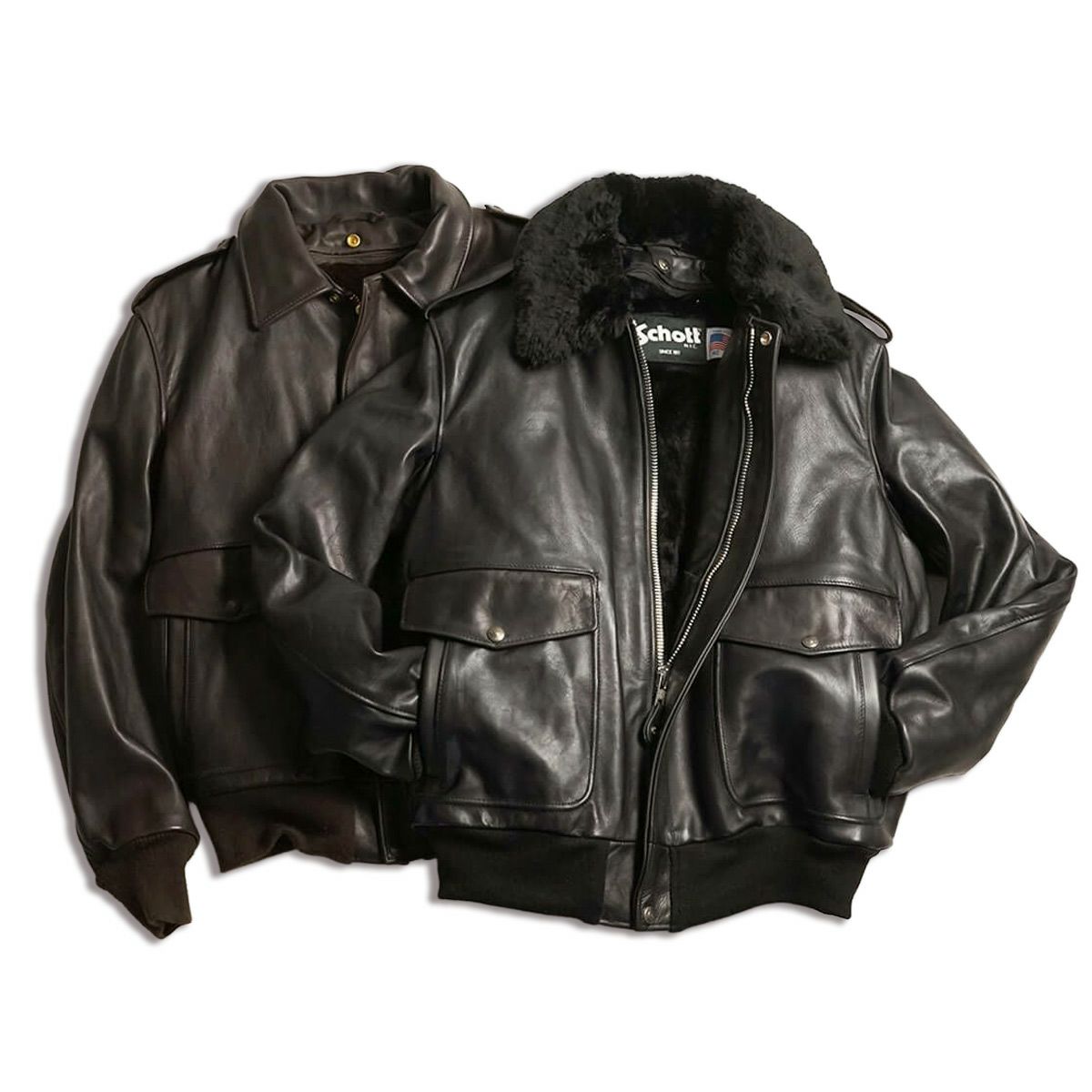 ショット SCHOTT 184SM A-2 レザーフライトジャケット BIG SIZE