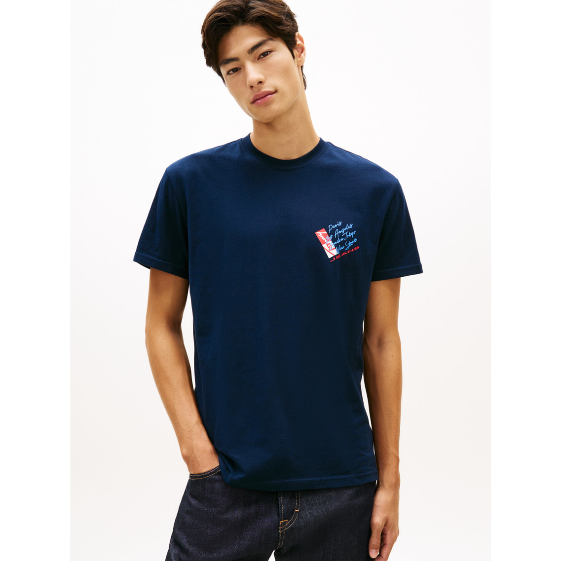 サインシフトレギュラーショートスリーブTシャツ | トミー ジーンズ