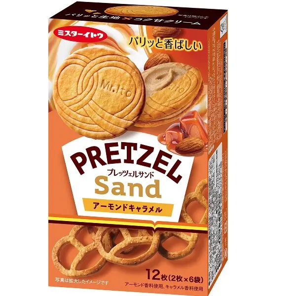 Pretzels - Caramel - Almond - Ito Seika [12枚] (イトウ製菓