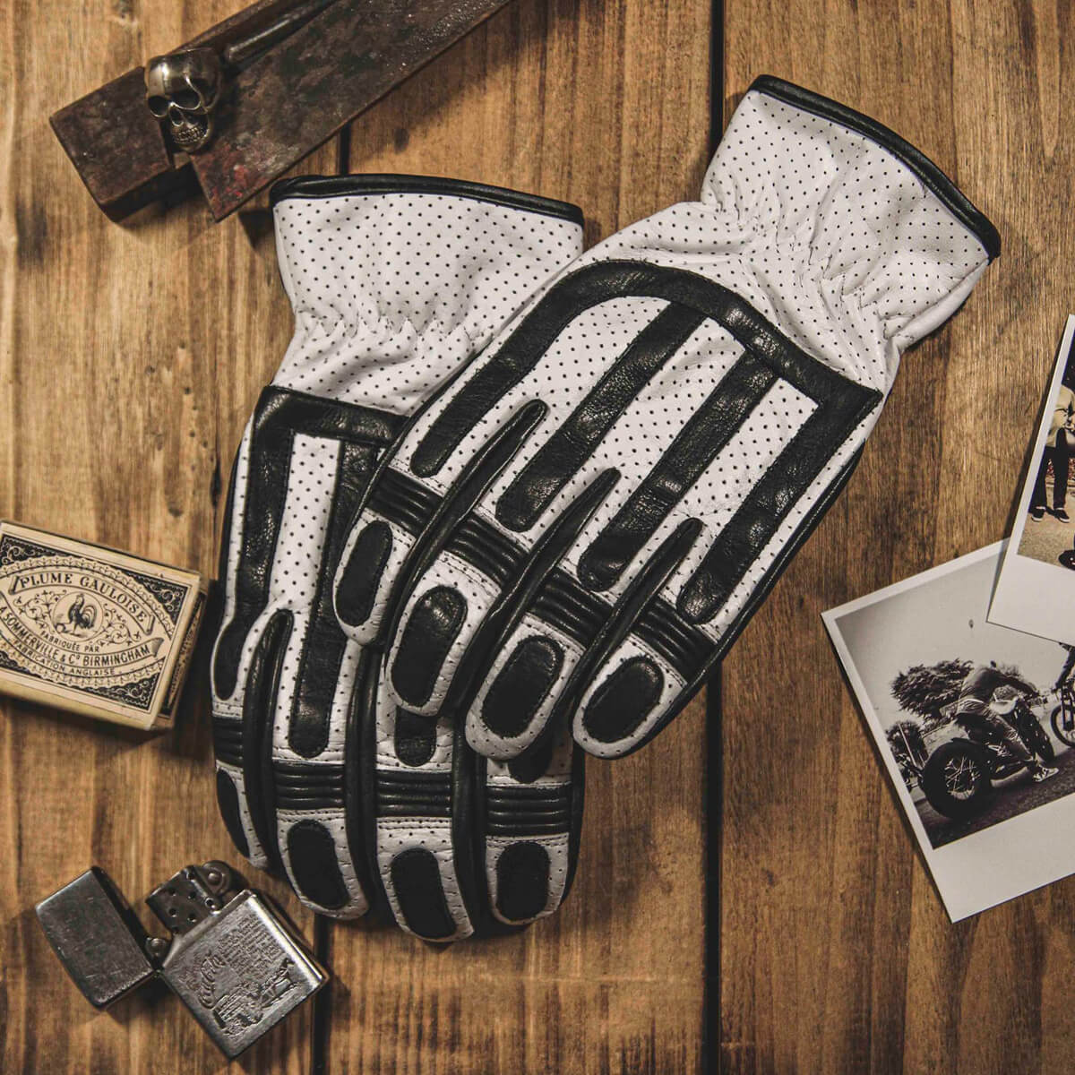 試着無料】エイジオブグローリー ビクトリー - バイク レザー グローブ