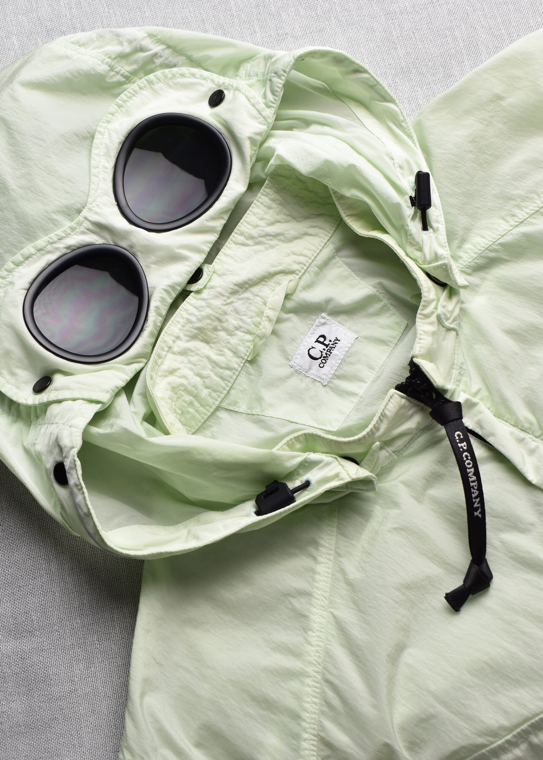 SS19 C.P. COMPANY (CP) GARMENT DYED CHROME GOGGLE JACKET - Jazzy