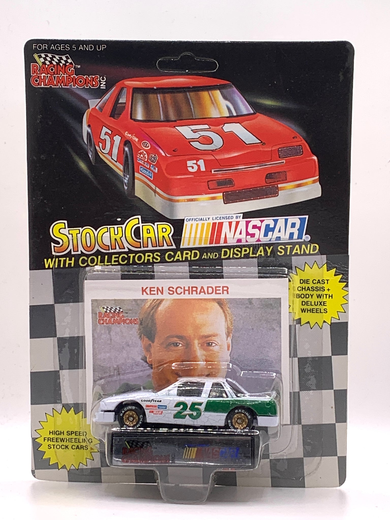 Ken Schrader NASCAR #25 1992 Kodiak Chevy Lumina 1/64 – J-BarHobbies