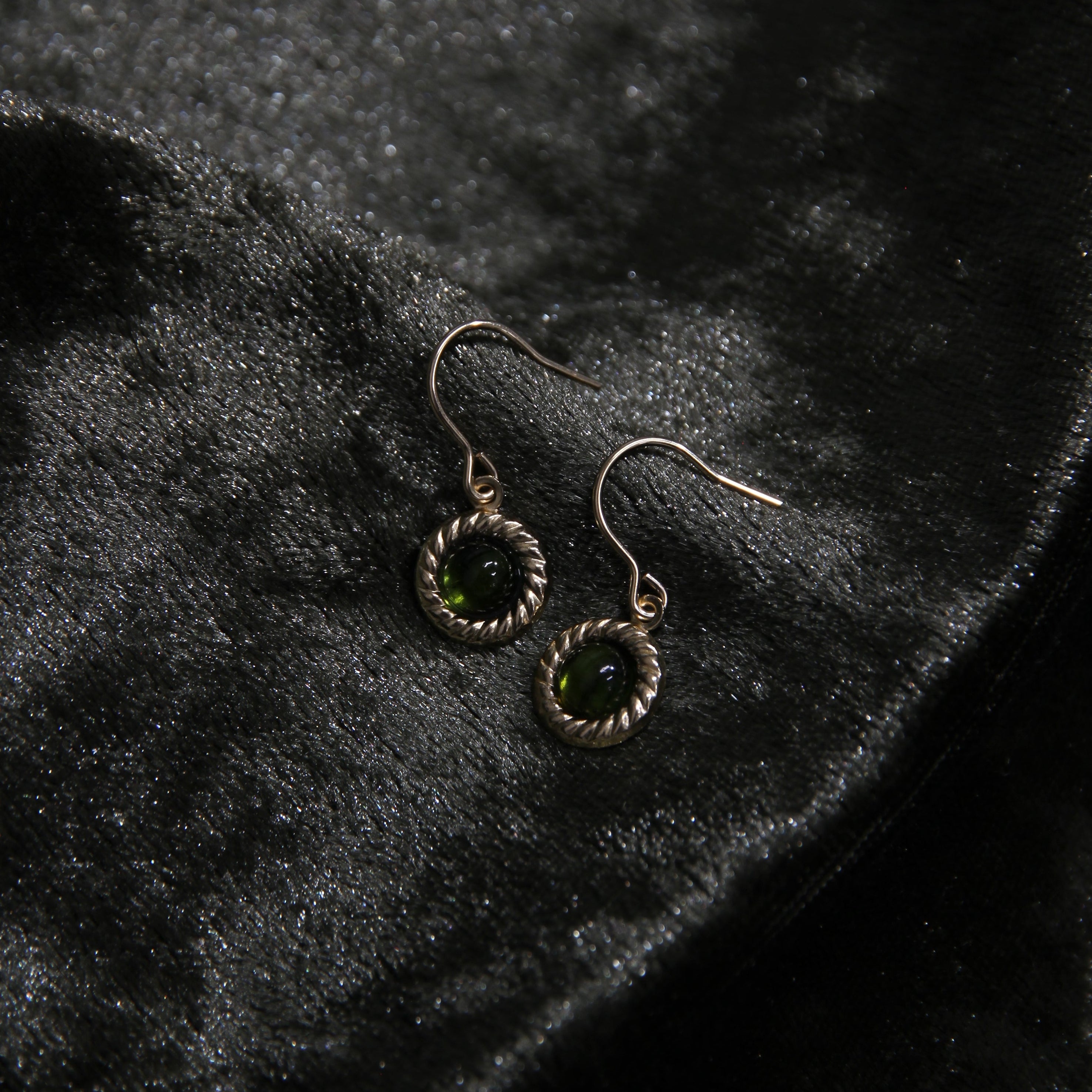 トルマリン フックピアス / 14KGF – JEENAR