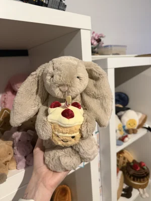 Bashful Beige Bunny 'Birthday' Jellycat | Jelly Journal