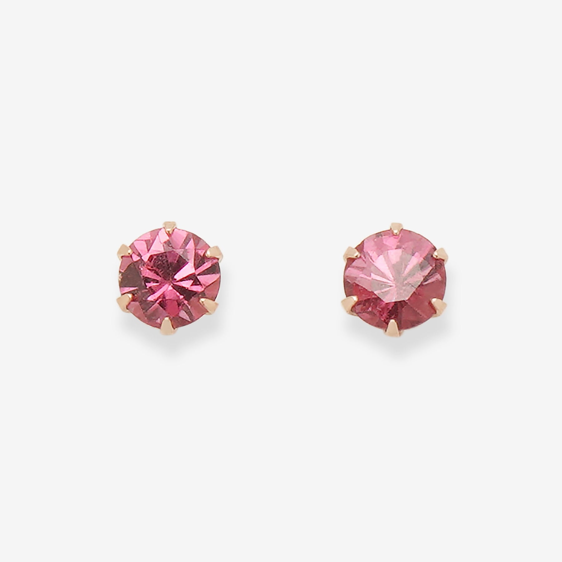 1月誕生石 K10 ピンクゴールド ロードライトガーネット ピアス