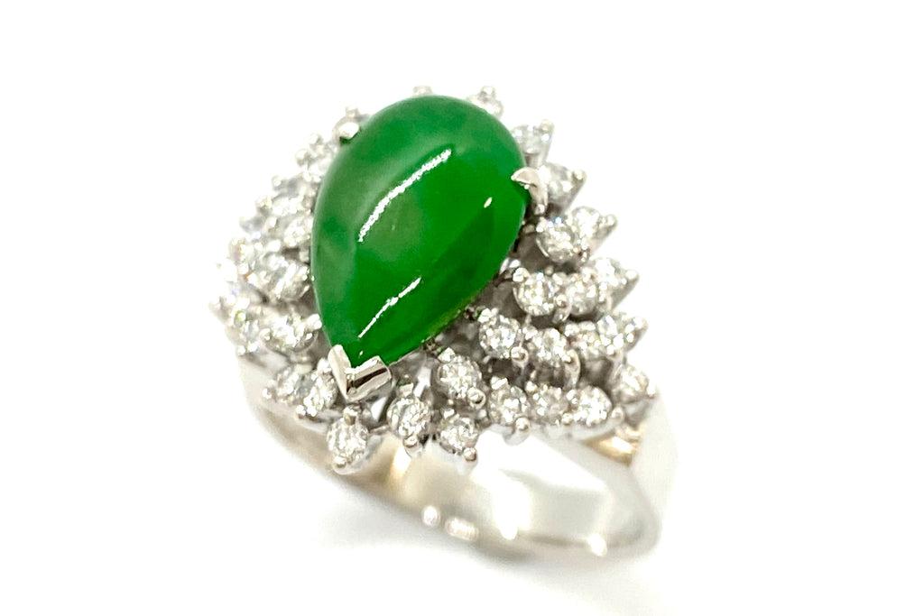 Jadeite Pm翡翠 ダイヤリング (NO.48119) – JEX宝石ギャラリー