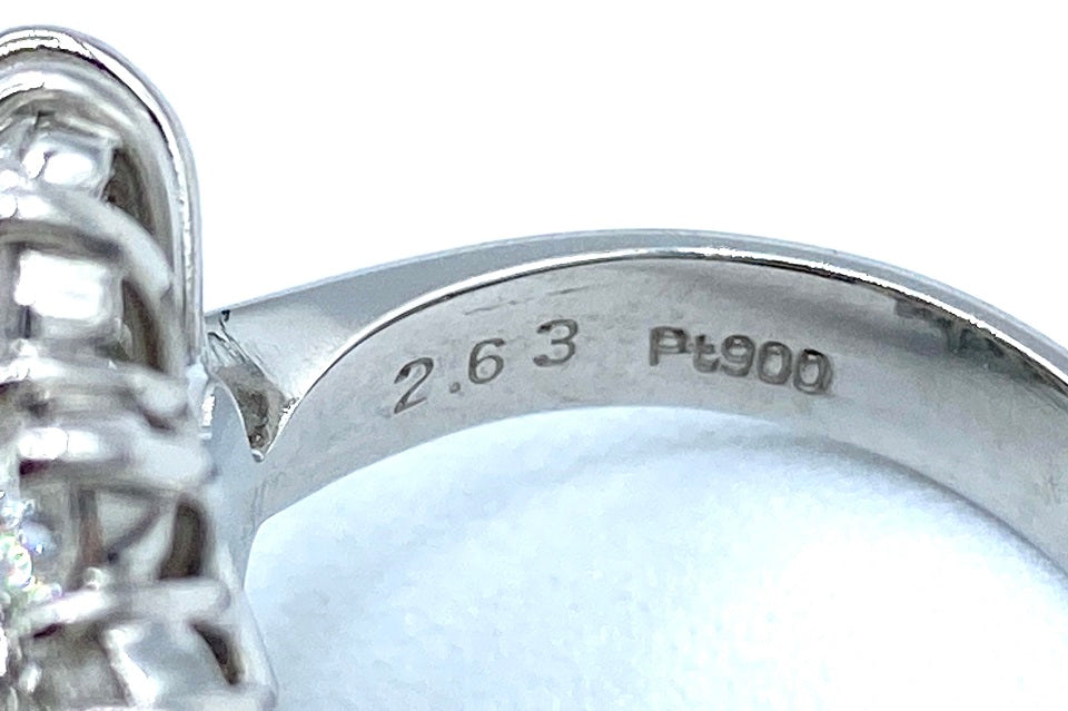 Pearl Pt900白蝶パール ダイヤモンドリング (NO.127117) – JEX宝石