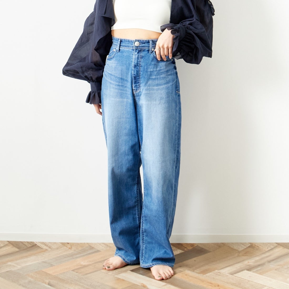 YANUK [ヤヌーク] 別注 JOAN for JEANS FACTORY ルーズストレート