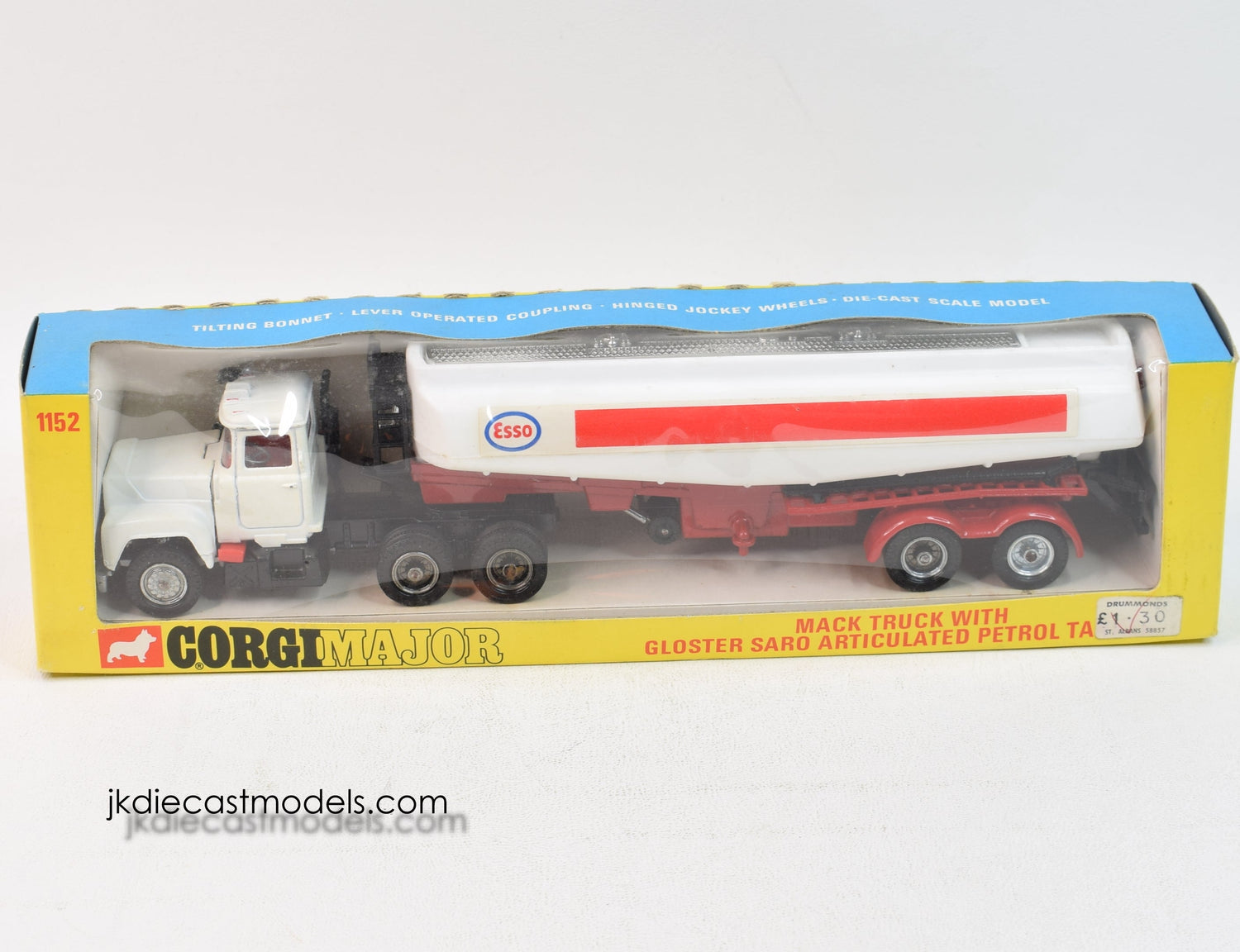 Corgi toys 1152 Mack Truck 'Esso' Mint/Nice box – JK DIE-CAST MODELS