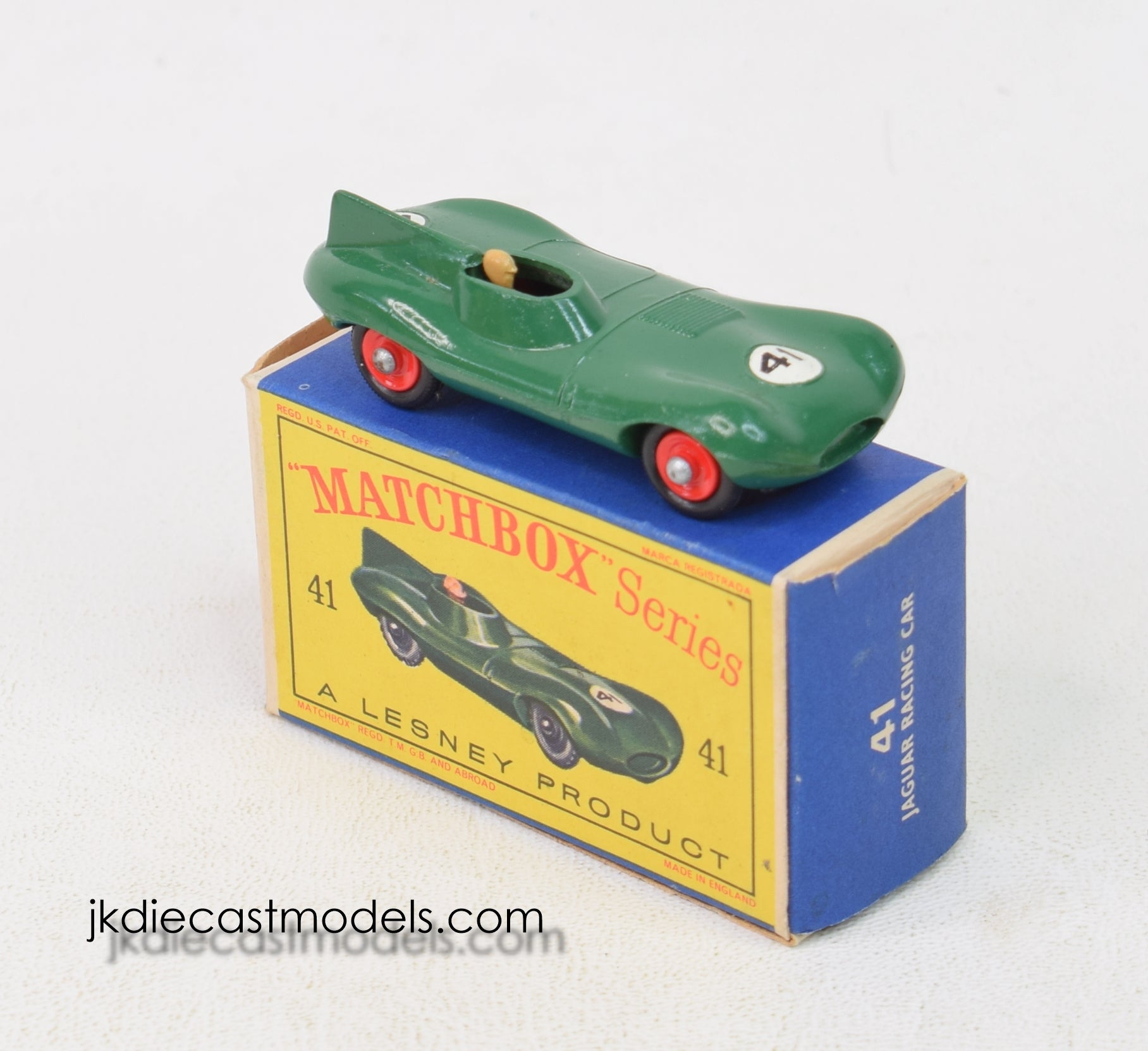 Matchbox Lesney 41 D tpye Jaguar Virtually Mint/Boxed – JK DIE