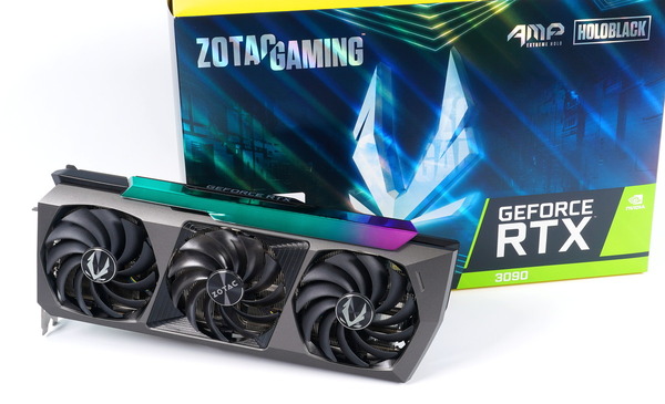 ZOTAC GeForce RTX 3090 AMP Extreme Holo」をレビュー。待望の超弩級