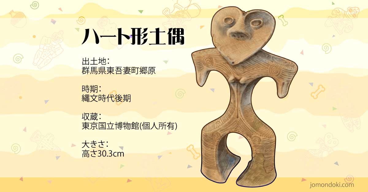 ハート形土偶(東吾妻町郷原) | 縄文ドキドキ会