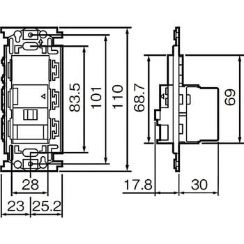 フルカラー 壁取付熱線センサ付自動スイッチ Panasonic(パナソニック