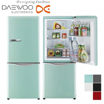 DR-C15AR クラシックスタイル 2ドア 冷凍 冷蔵庫 1台 DAEWOO 【通販