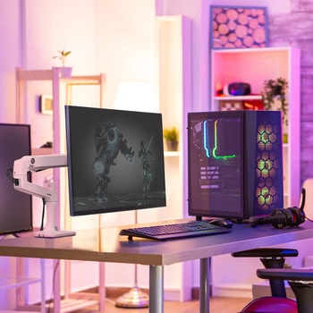 45-490-216 エルゴトロン LX モニターアーム ホワイト 34インチ(3.2