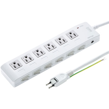 TAP-S28 電源タップ サンワサプライ 6口 3P 定格電圧125V - 【通販
