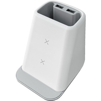 ペンスタンドUSBポート付きワイヤレス充電器 エアージェイ 【通販