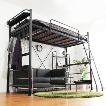 高さ調整可能!宮・コンセント付き ロフトベッド【ORCHIS オーキス