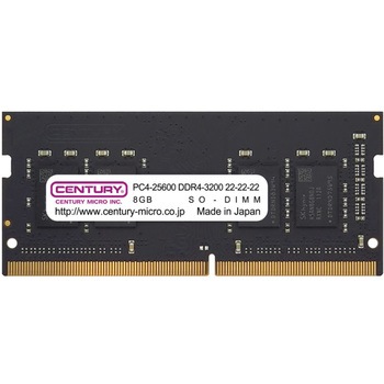 NT用 PC4-25600 DDR4-3200 260pin SODIMM 1RK 1.2v CENTURY MICROY
