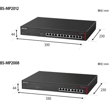 BS-MP2008 レイヤー2 マルチギガ(10G/5G/2．5G/1000M/100M)対応