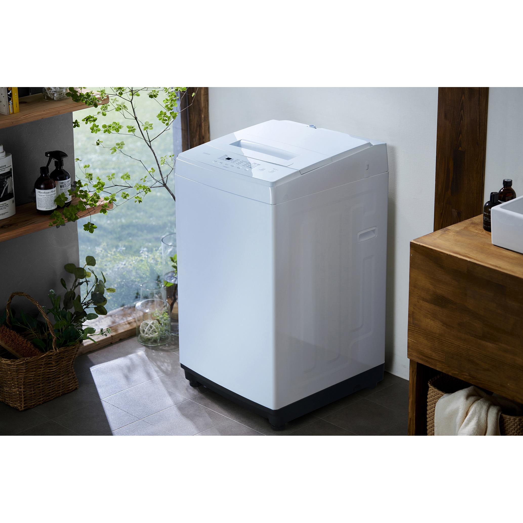 IAW-T605WL-W 全自動洗濯機 6.0kg 1台 アイリスオーヤマ 【通販