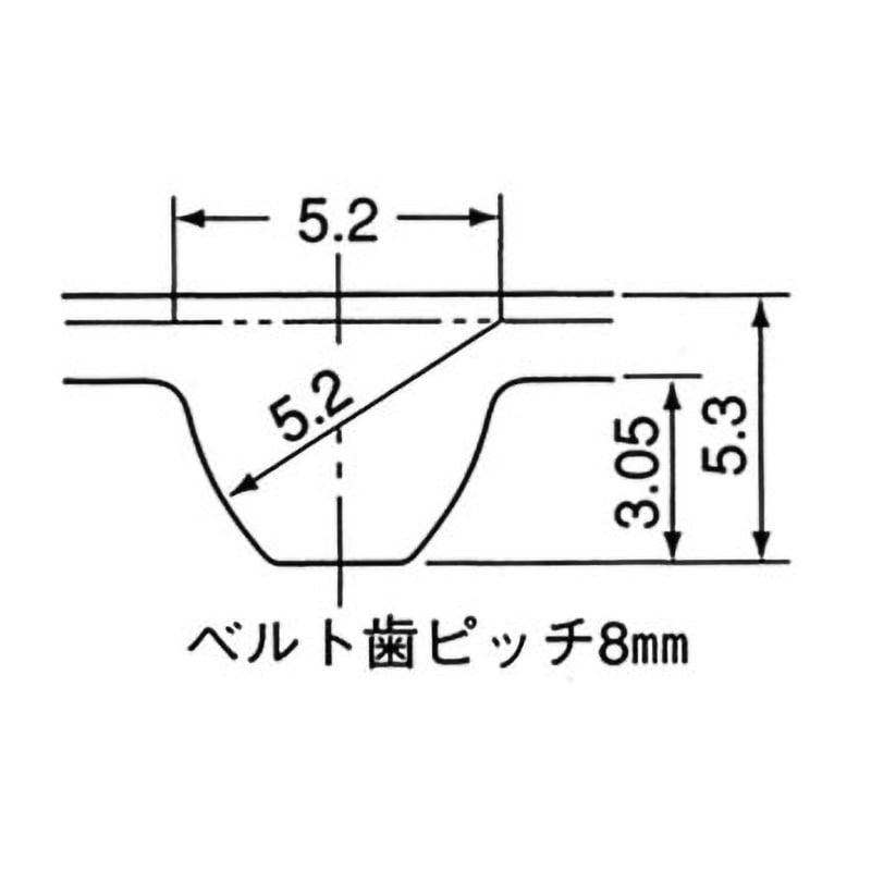 250S8M1056 スーパートルクタイミングベルトS8M 250型 三ツ星ベルト 歯