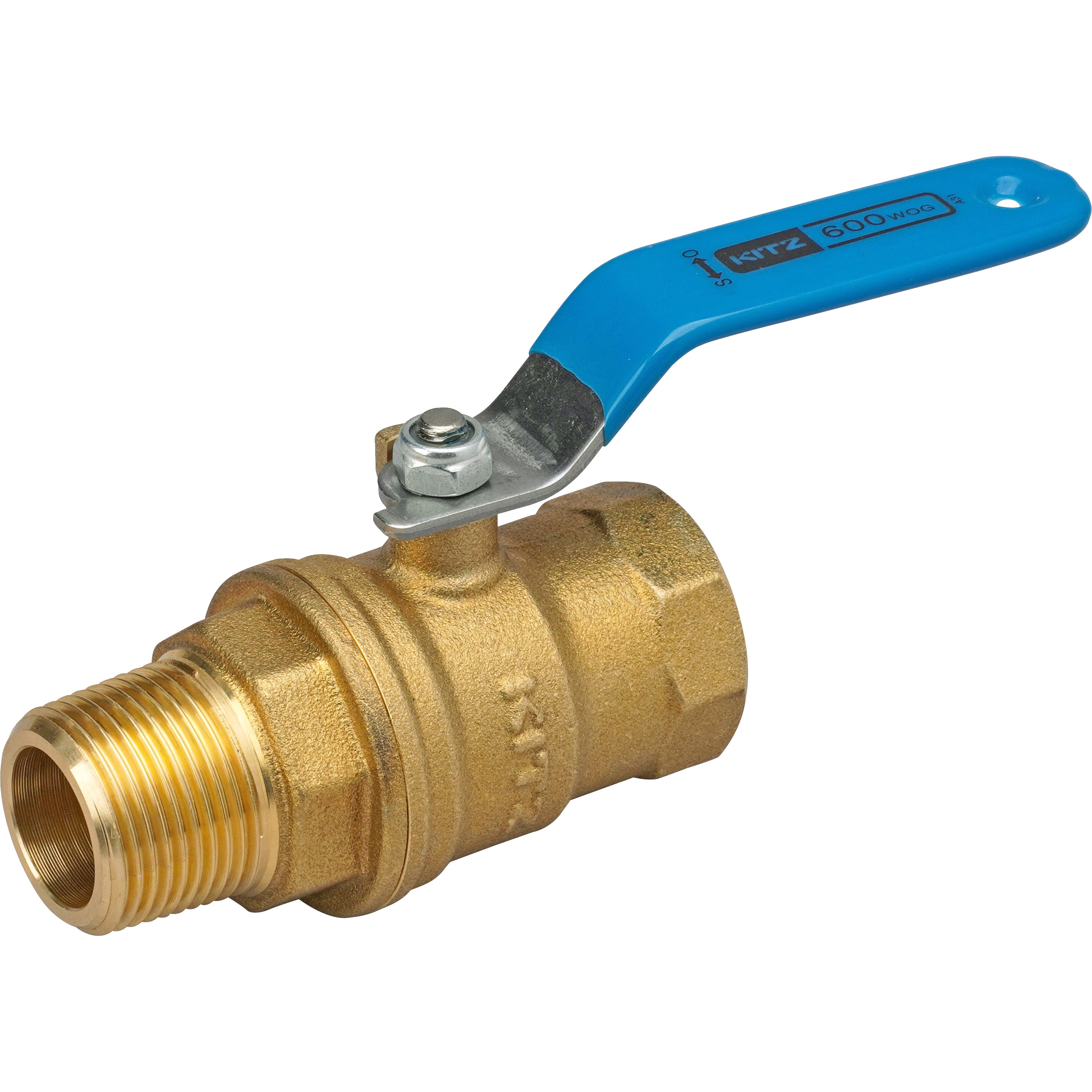 ZO-20A 600型 ボールバルブ(フルボア・テーパーおねじ×テーパーめねじ