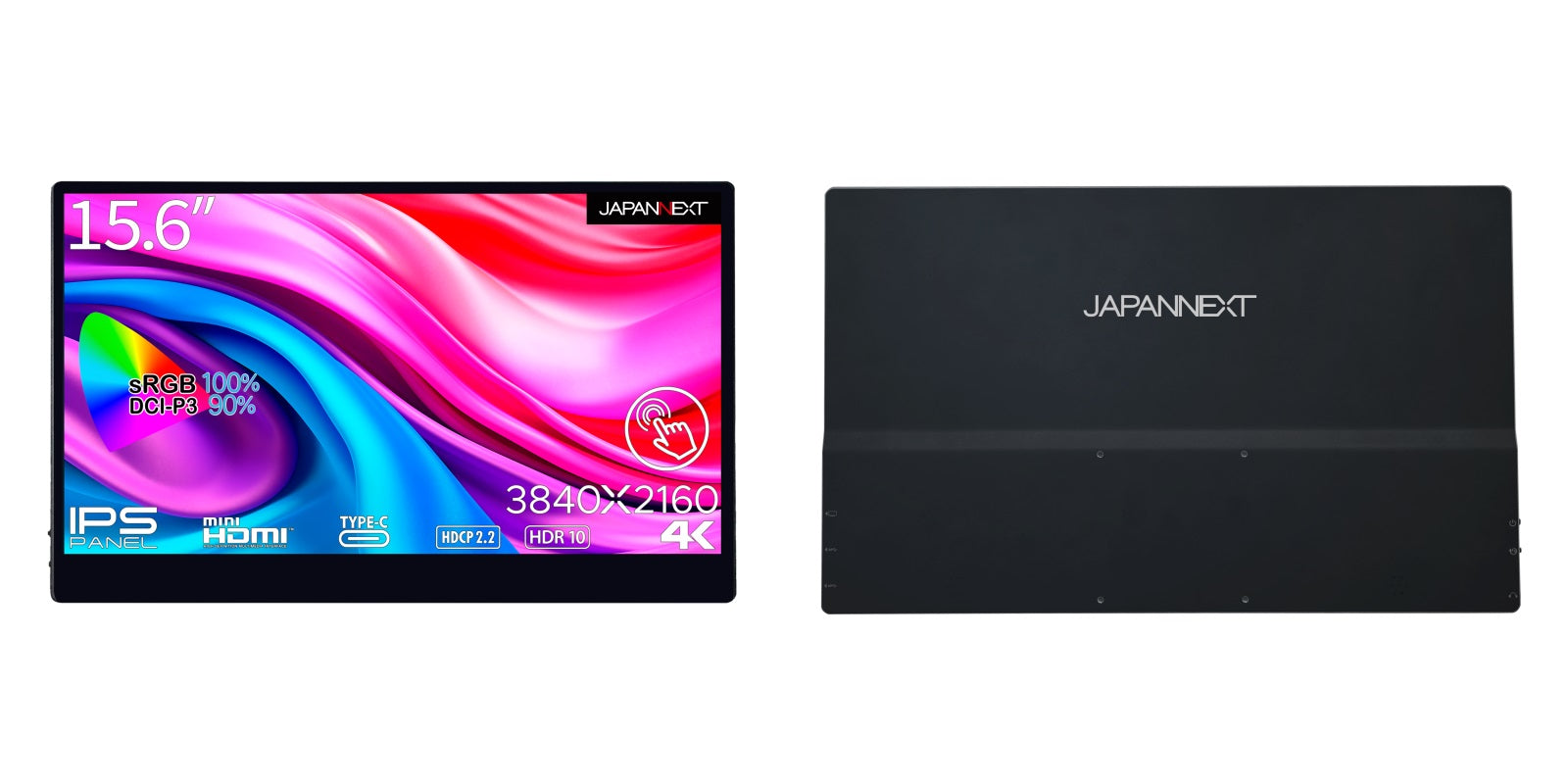 JAPANNEXT 15.6インチ タッチパネル搭載 4K(3840x2160)解像度 モバイル