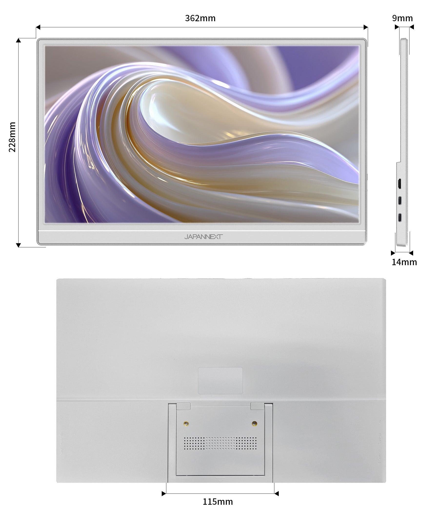 JAPANNEXT 15.6インチ IPSパネル搭載 フルHD(1920×1080)解像度