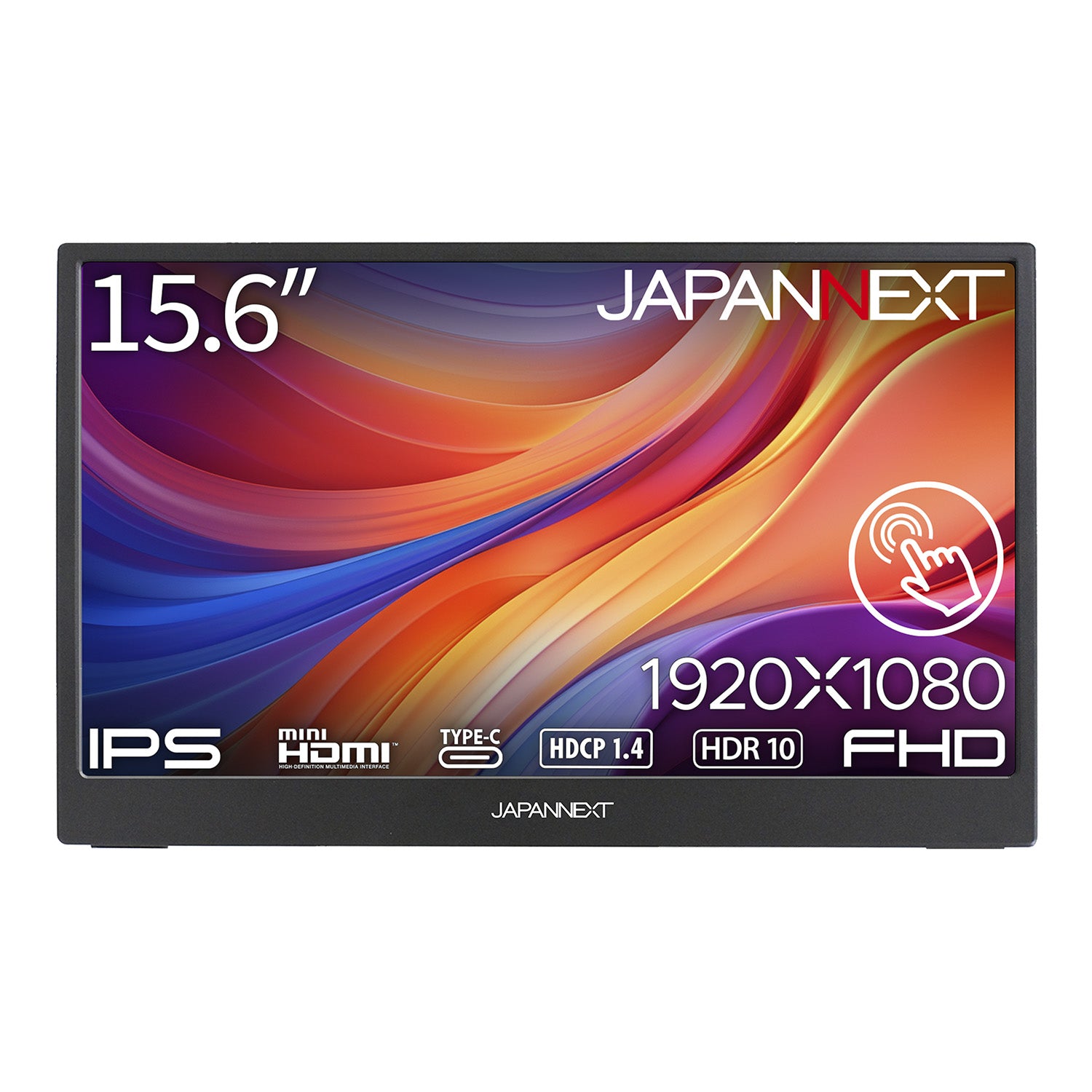 ヤマダデンキ限定】JAPANNEXT 15.6インチ IPSパネル搭載 10点マルチ
