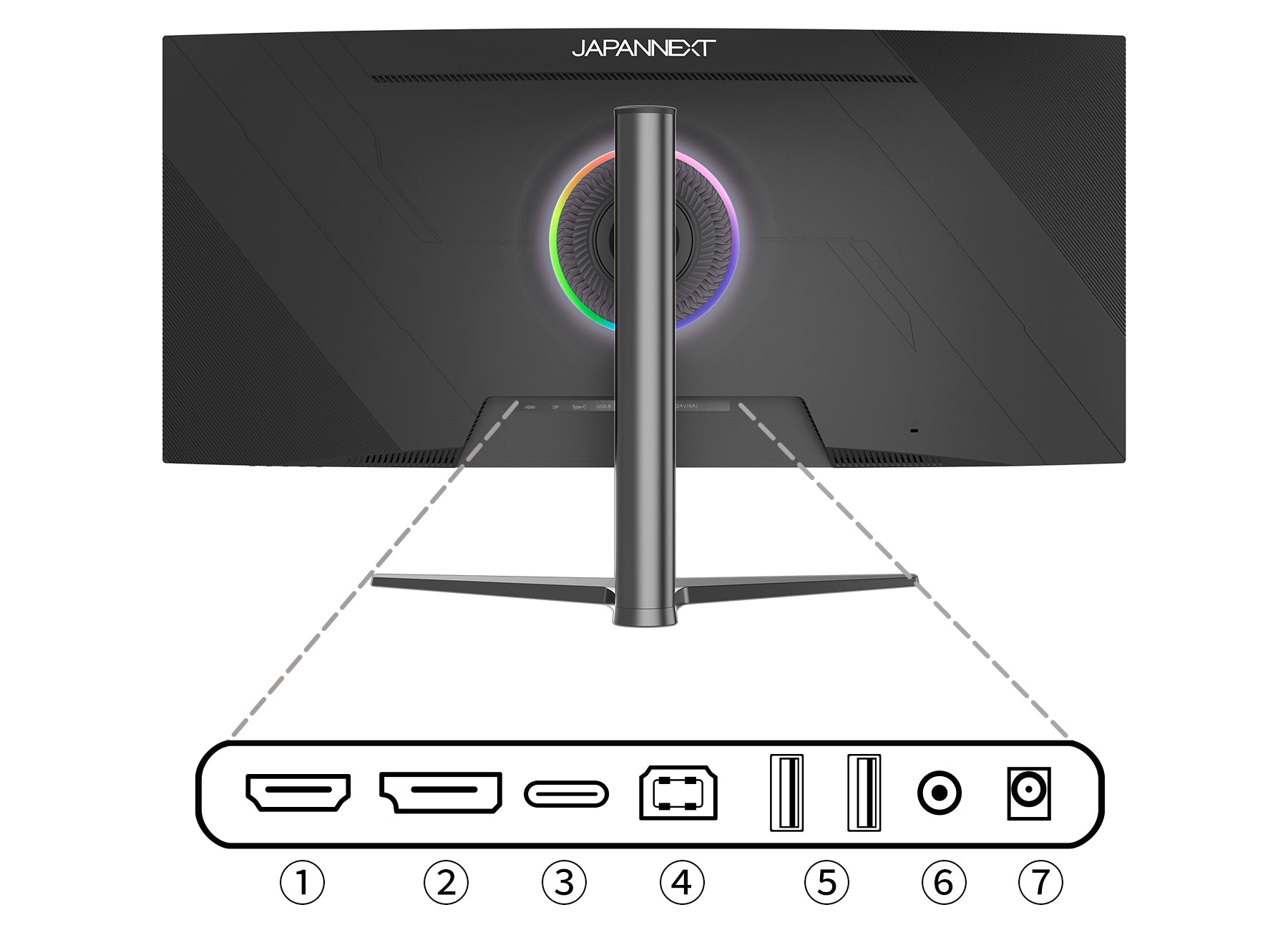 JAPANNEXT 37.5インチ IPS BLACKパネル搭載 144Hz対応 UWQHD＋