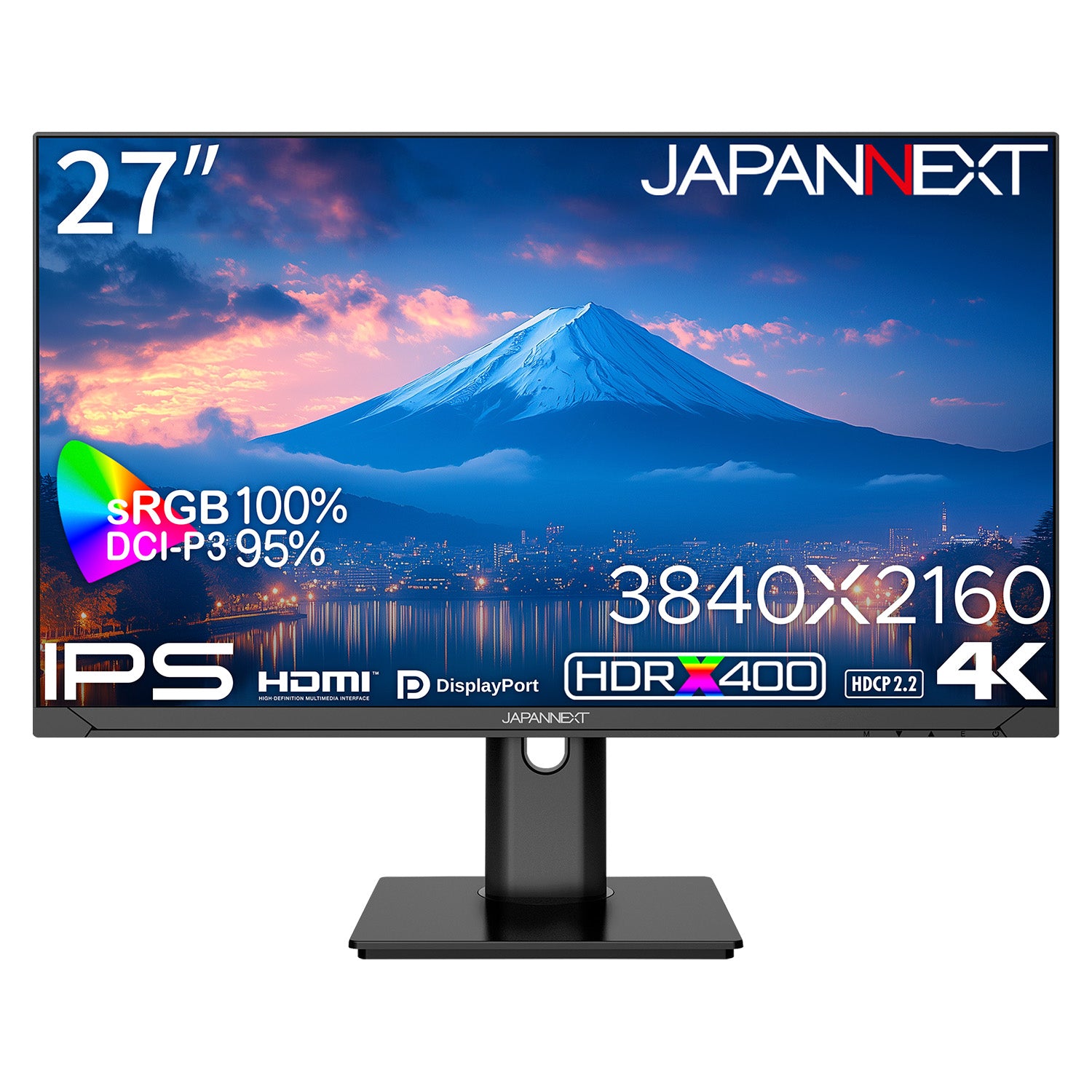 Amazon.co.jp限定】JAPANNEXT 27インチ IPSパネル搭載 4K(3840x2160