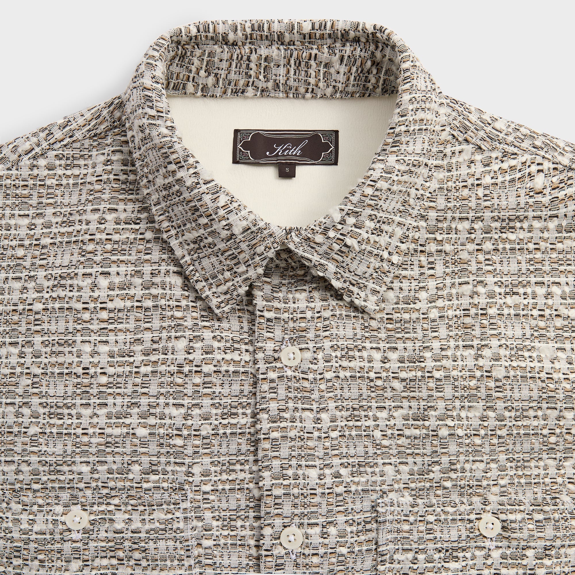 Kith Mixed Weave Apollo Shirt - Overcast – Kith Japan