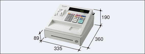 SHARP XE-A147 ホワイト 電子レジスタ レジスター SHARP 電子レジスタ XE-A307 W(ホワイト) シャープ