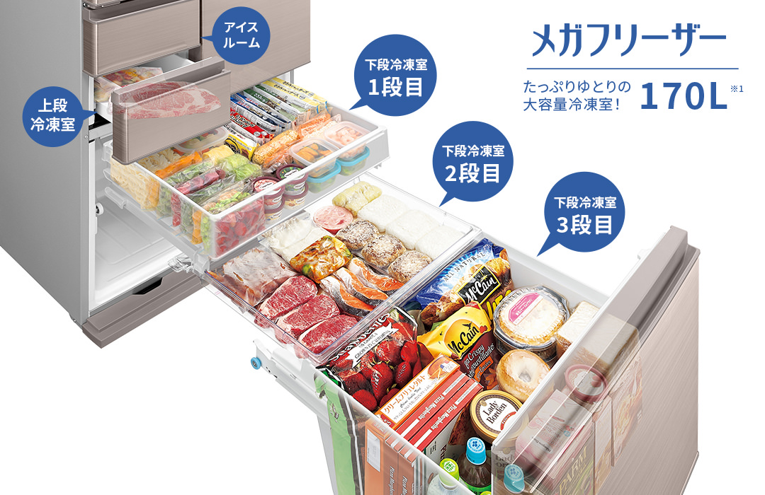 冷凍室 | SJ-X504H | 冷蔵庫：シャープ