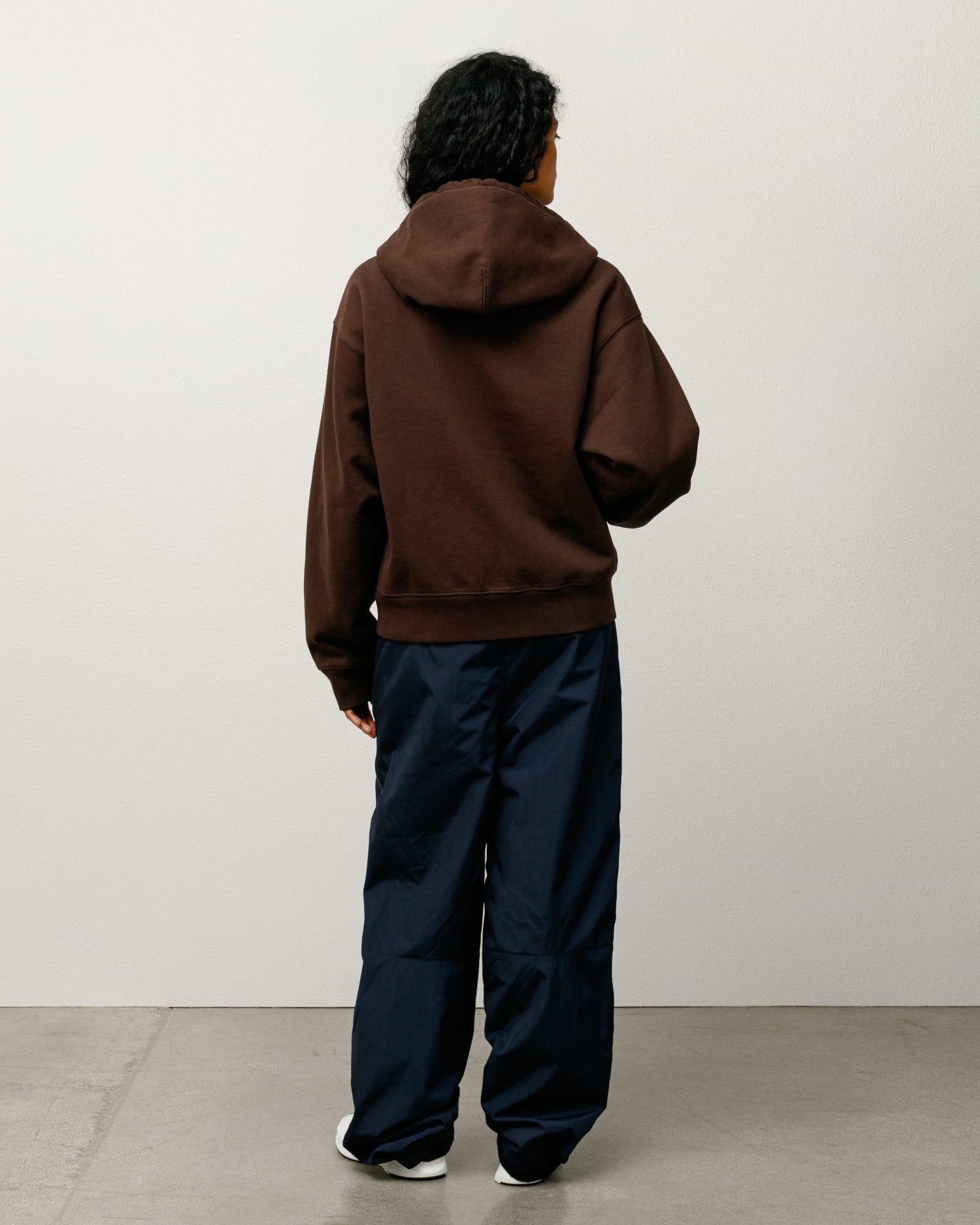 Stüssy & Nike Stone Washed Fleece Zip Hoodie – Dark Cinder