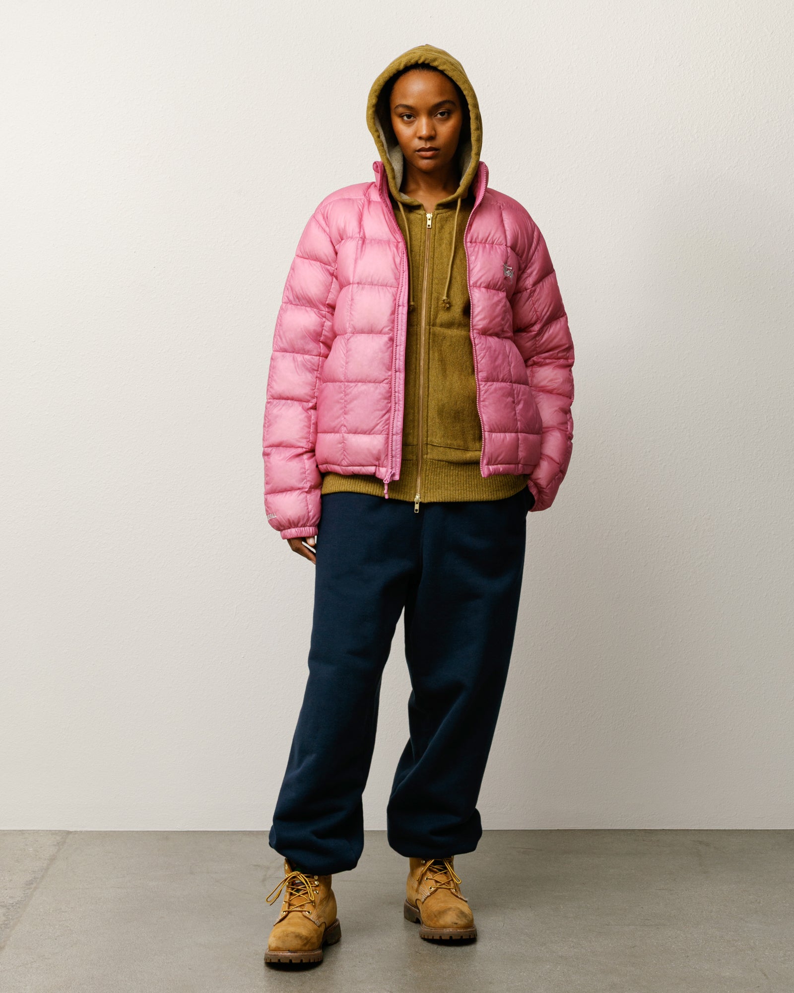Midweight Puffer – Pink | Outerwear | Stüssy Japan