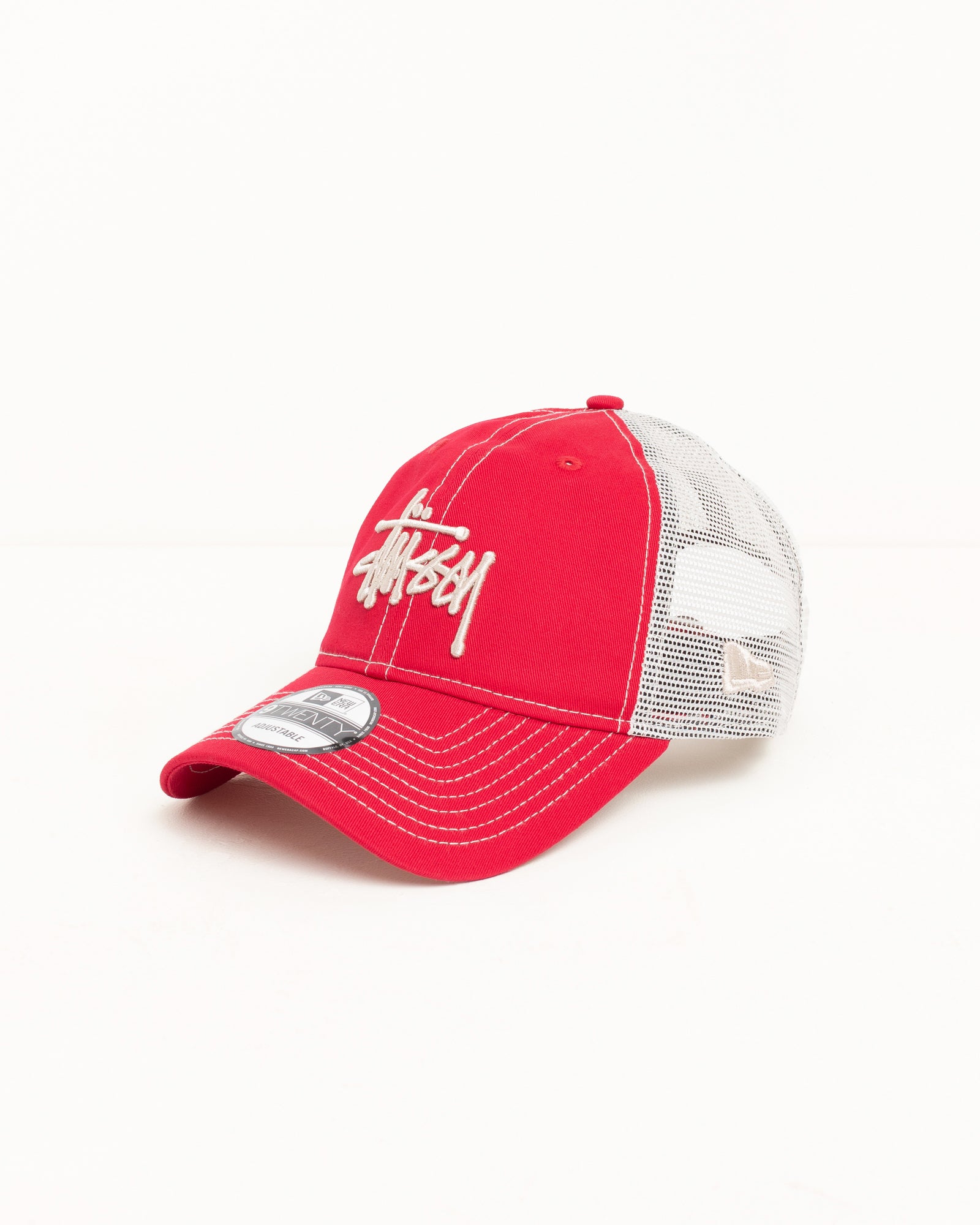 New Era 9TWENTY Basic Trucker – Scarlet | Headwear | Stüssy Japan