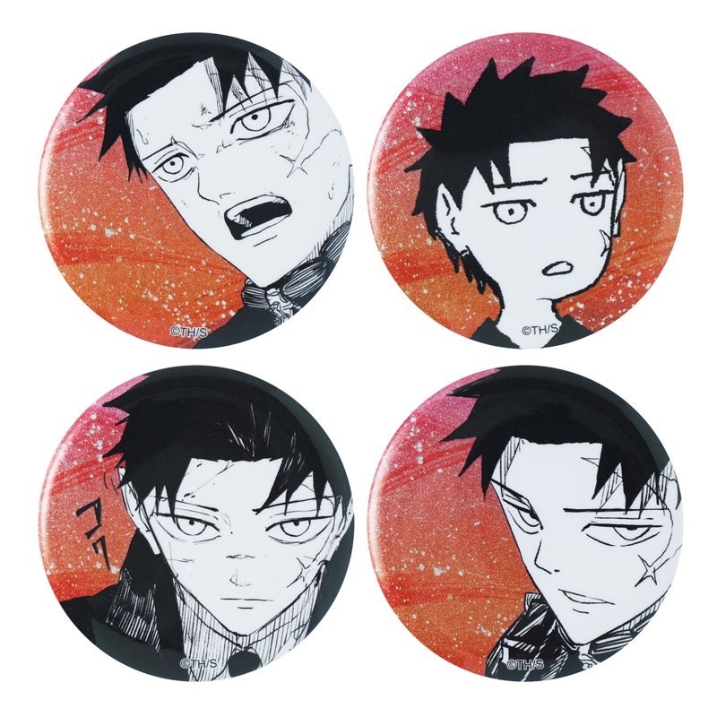 カグラバチ』缶バッジ4個セット EMOTIONS 六平千鉱 BE3