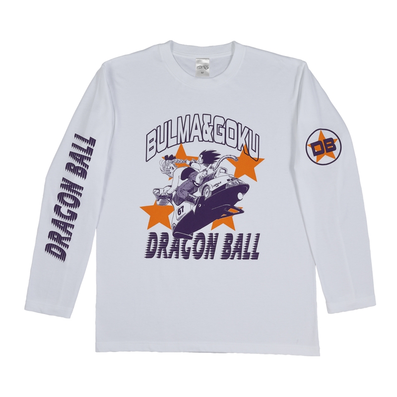 DRAGON BALL』ロングTシャツ 孫悟空＆ブルマ Mサイズ
