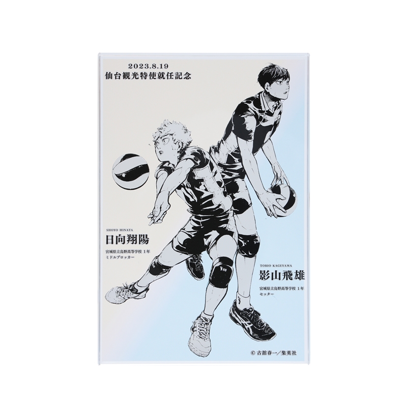 ハイキュー！！』アクリルブロック 日向翔陽＆影山飛雄 【仙台観光特使
