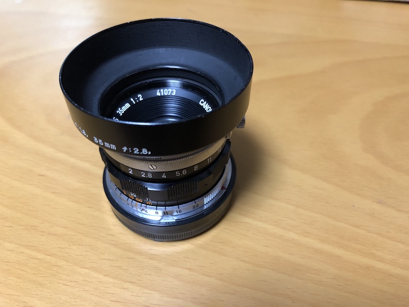 Canon 35mm f2.0 LTM フードの話 – LIFE