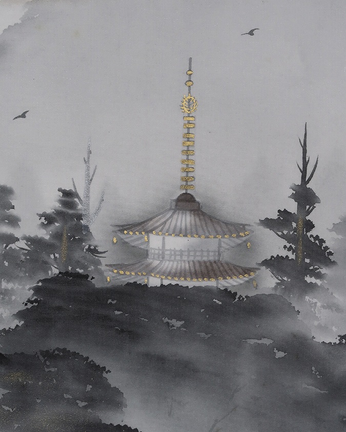 金子孝之 水墨山水 | 掛軸(掛け軸)販売／表装ご依頼は掛軸いっぷく掛軸